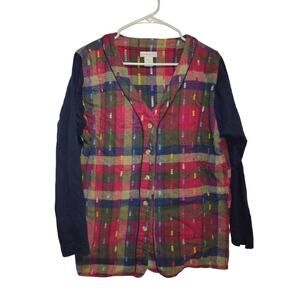 Paris Sport Club Women's Button Up Size Large